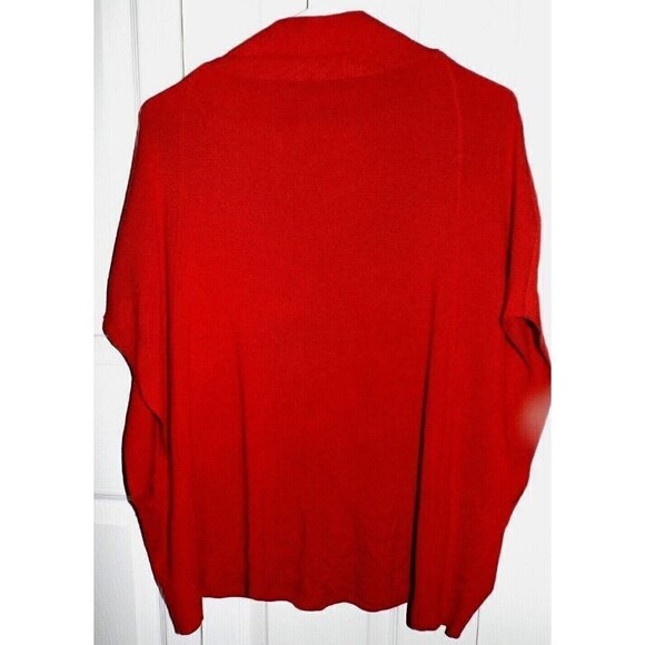 Chico's Travelers Collection S/M Red Knit Vest Layering Lagenlook - Picture 3 of 4